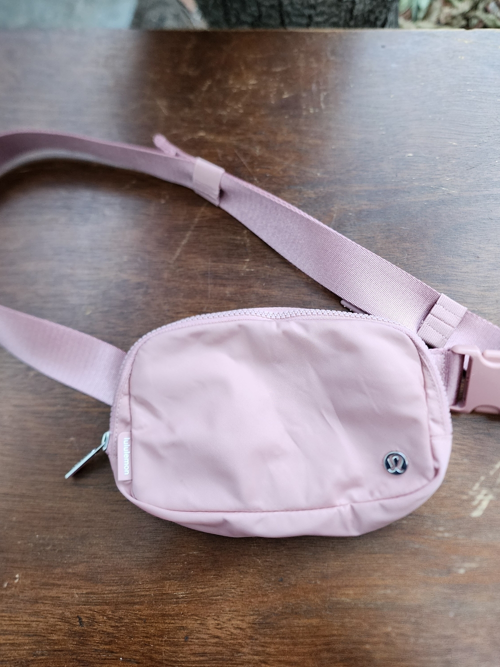Lululemon Everywhere Belt Bag 1L Dusty Pastel Pink Silver Logo Fanny Pack